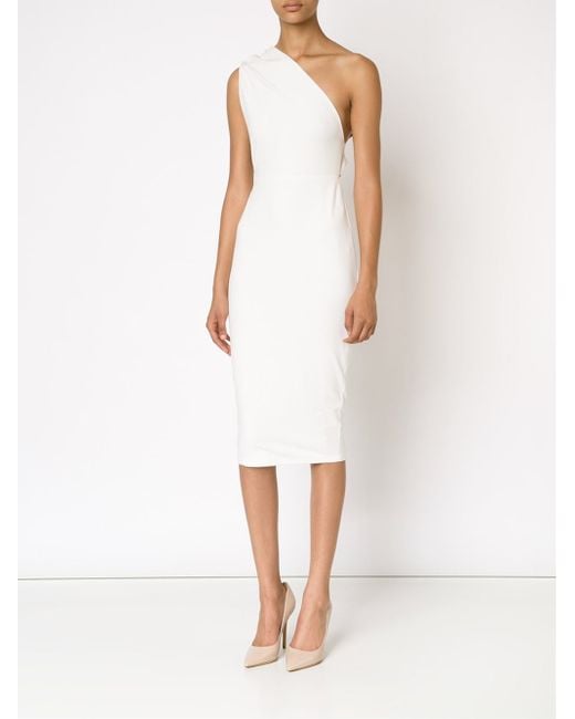 fitted one sleeve dress