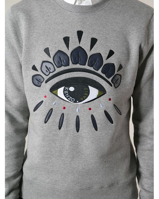 KENZO 'eye' Sweatshirt in Grey (Gray 