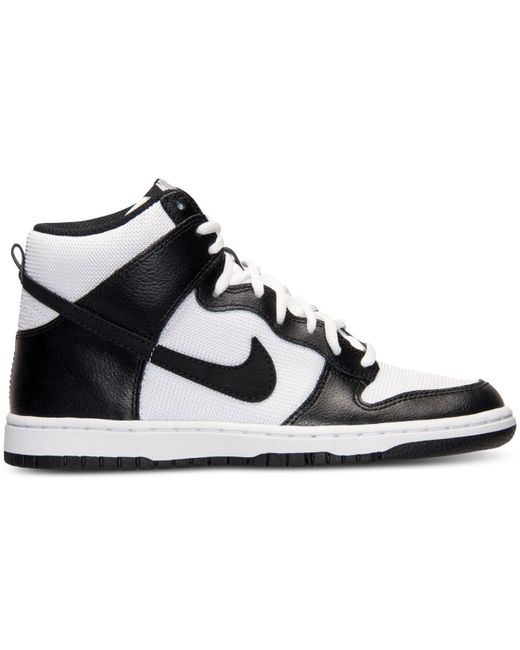 Nike White Women'S Dunk High Skinny Casual Sneakers From Finish Line