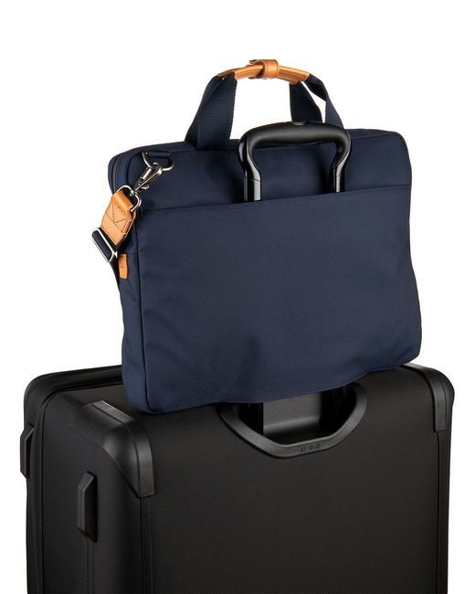 Tumi Dalston Acer Ballistic Nylon Slim Zip Briefcase in Blue for Men