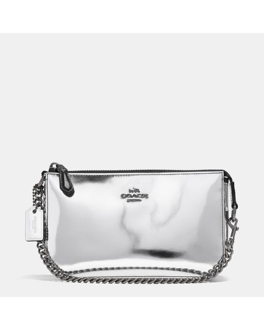 coach glovetanned britt leather wristlet