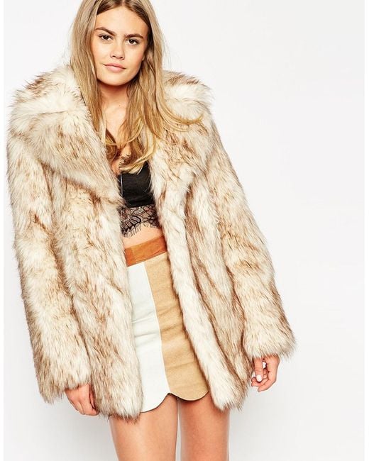 Fur coat asos hotsell