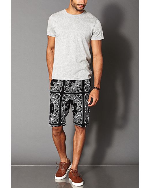 Forever 21 Bandana Print Shorts in 
