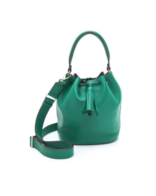 Anya Hindmarch Green Vaughan Bucket Bag - Emerald