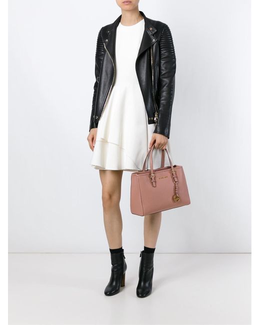 Michael Kors Bags | Michael Kors Jet Set Travel Medium Carryall Tote | Color: Pink | Size: Os | Fashionstylestd's Closet