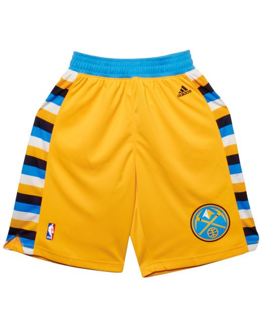 adidas Denver Nuggets Swingman Shorts in Gold (Yellow) for Men | Lyst