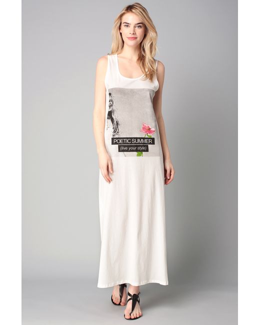 Brigitte bardot Maxi Dress in White | Lyst