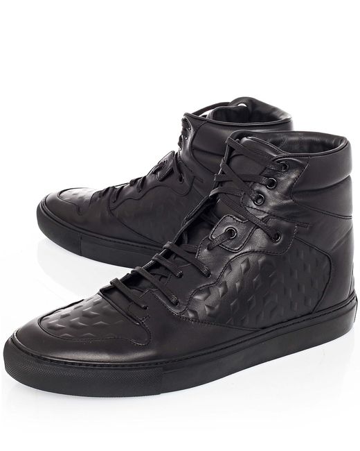 Balenciaga leather high top hot sale sneakers