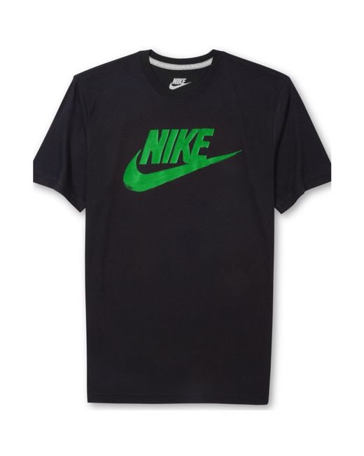 Nike Futura Logo Tshirt in Green for Men | Lyst