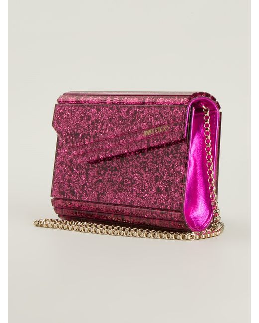 Jimmy Choo Candy Clutch in Pink | Lyst