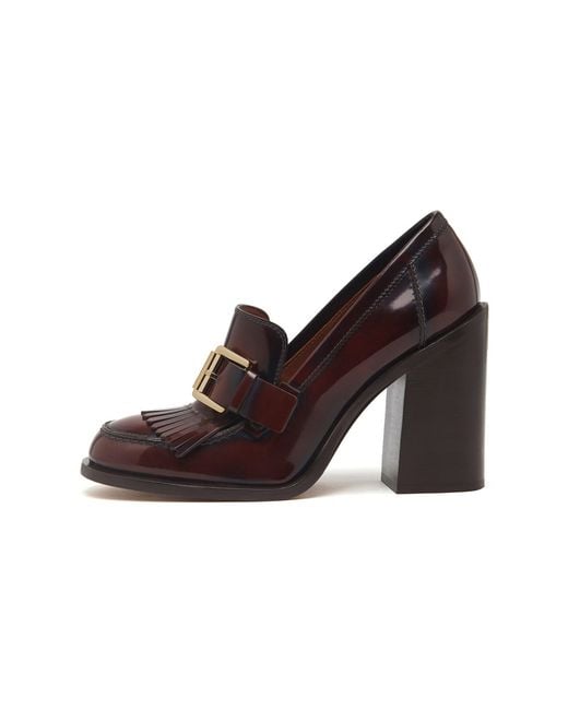 Mulberry Purple Darby High Heel Loafer