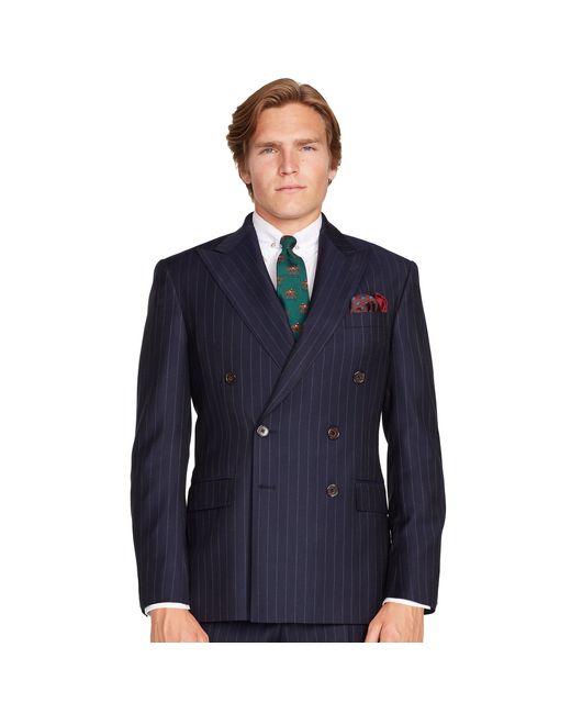 Polo Ralph Lauren Bedford Double-breasted Suit in Blue for Men | Lyst