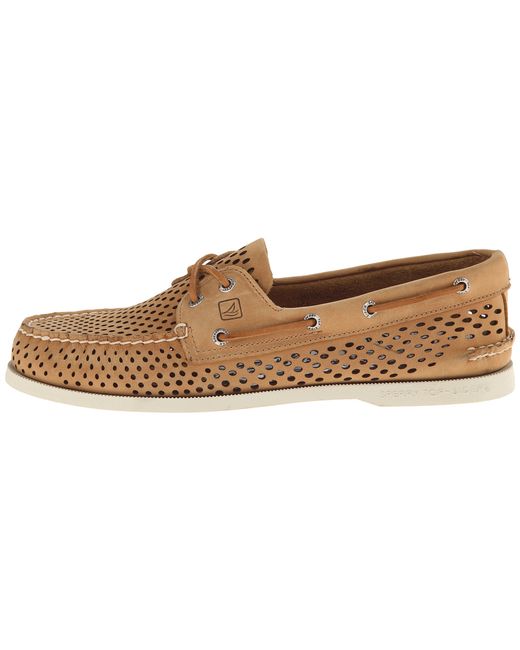 Sperry Top-Sider Brown A/o 2-eye Laser Perf for men