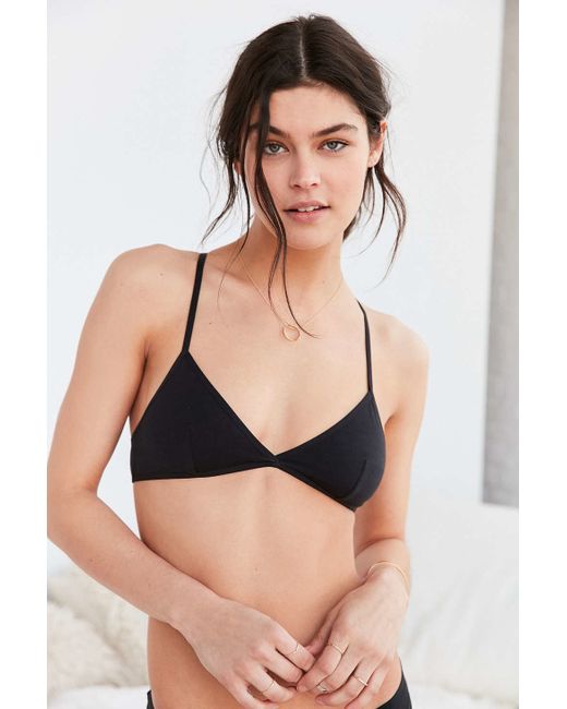 Out From Under Crossback Triangle Bra in Black