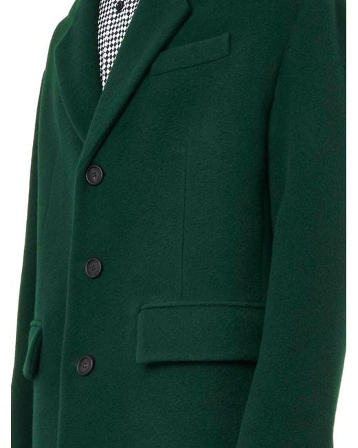 Burberry Prorsum Cashmere and Wool Tailored Coat in Green for Men | Lyst