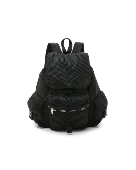 LeSportsac Voyager Backpack - Black Mesh