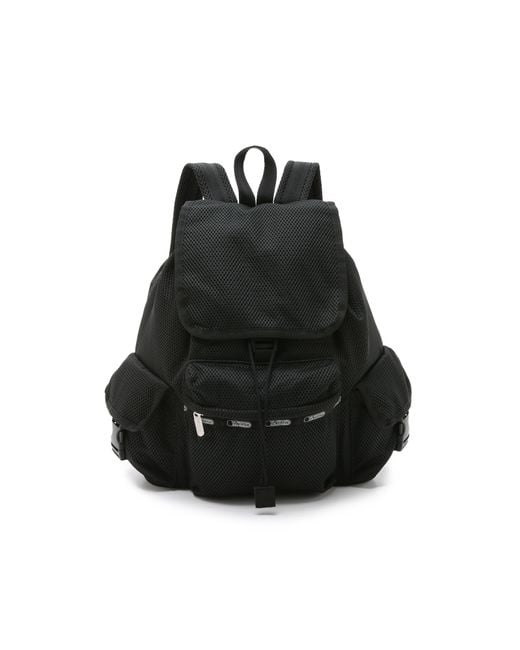 LeSportsac Voyager Backpack Black Mesh Lyst