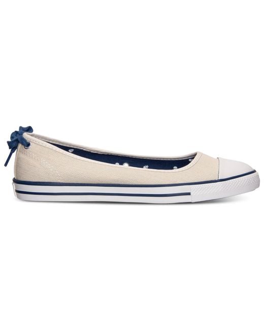 Converse Women'S Chuck Taylor Dainty Casual Sneakers From Finish Line Natural | Lyst