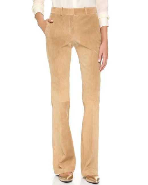 Theory Natural Classic Suede Ilayda Pants