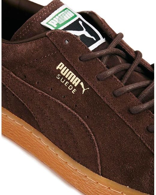 PUMA Brown Trainers Suede Classic for men