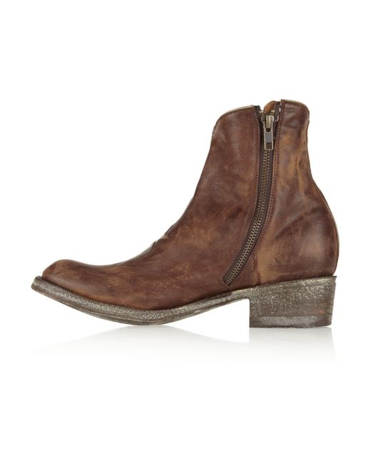 Distressed ankle clearance boots