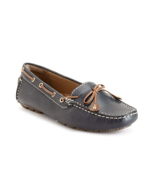 Clarks Artisan By Womens Dunbar Racer Driving Mocs in Blue | Lyst