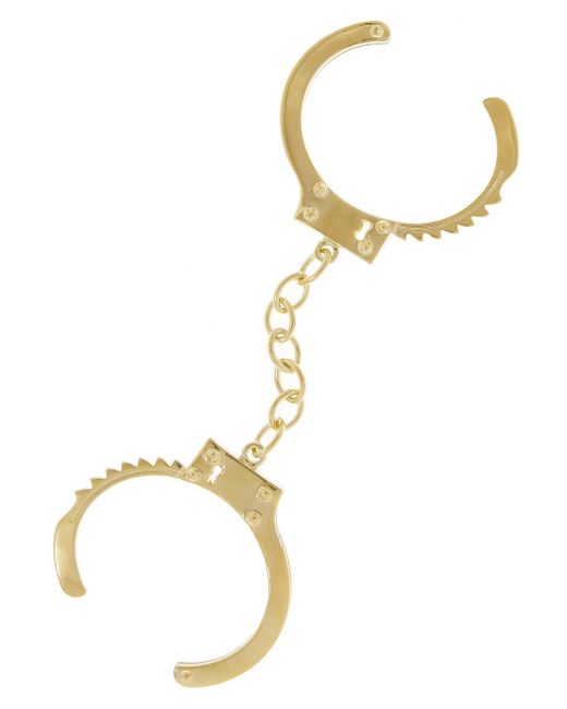 Jennifer Fisher Metallic Handcuff Goldplated Double Cuff