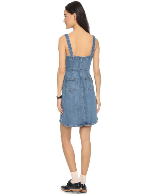 Madewell Denim Overall Dress - True 