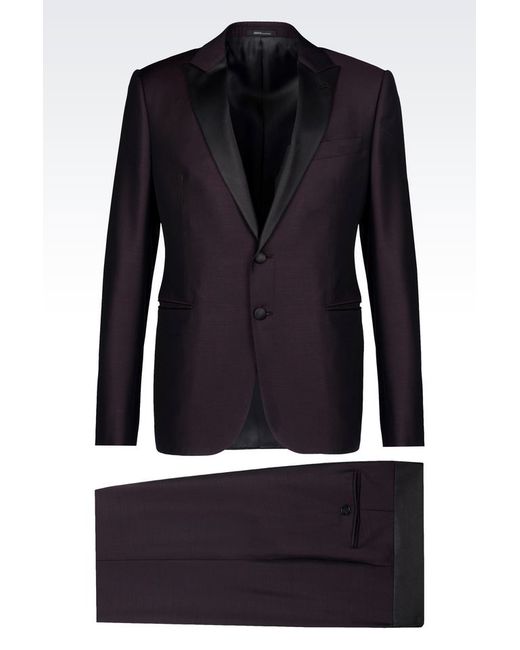 Armani Purple Two Button Suit for men