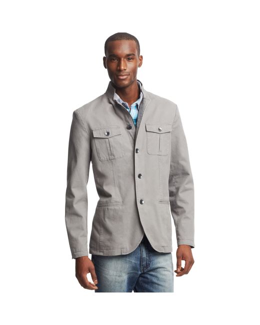 Kenneth Cole Reaction Gray Military Blazer for men