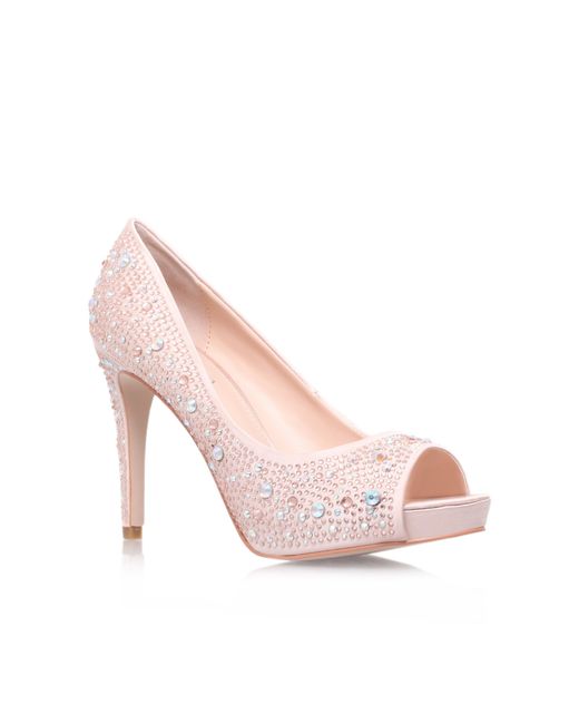 Carvela Kurt Geiger Satin Grin in Pink 
