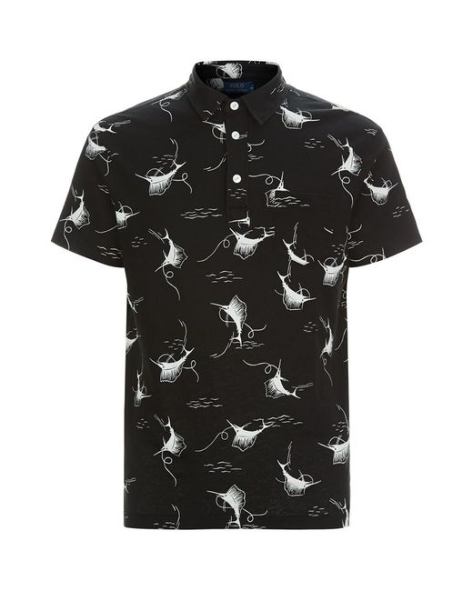 Polo Ralph Lauren Black Swordfish Polo Shirt for men