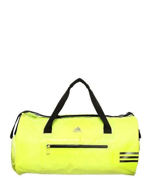 adidas Water Repellent Coated Nylon Duffle Bag in Neon Yellow (Yellow) for  Men | Lyst