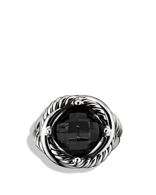 David Yurman Infinity Ring With Black Onyx