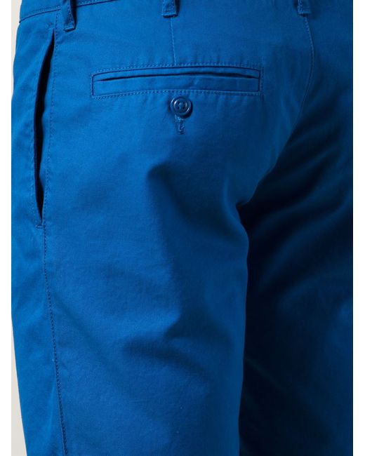 Lacoste Blue Classic Chino Shorts for men