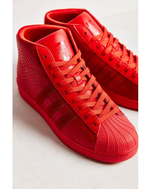 Adidas Red Mono Pro Model Sneaker