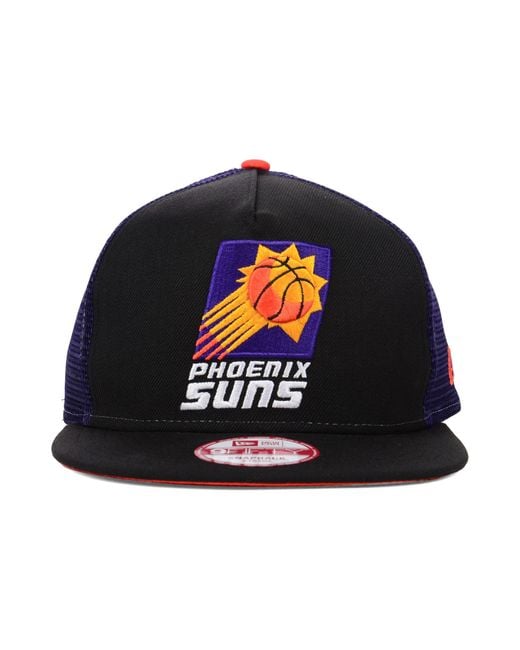 KTZ Phoenix Suns Basic Trucker 9fifty Snapback Cap in Black for Men | Lyst