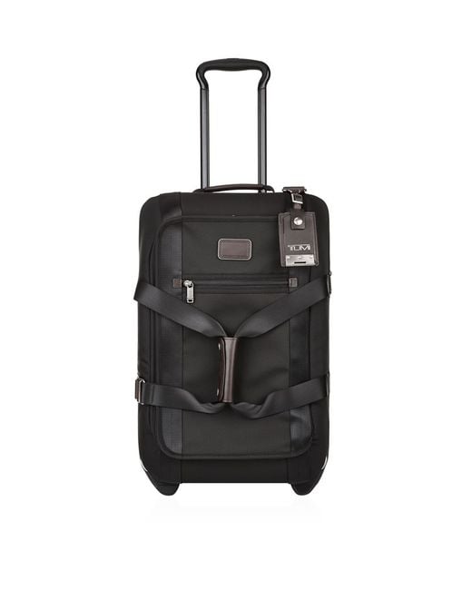 Tumi Black Alpha Bravo Meridian Carry-On Wheeled Duffel Case (56Cm) for men