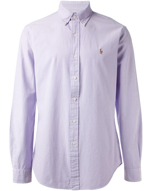 Polo Ralph Lauren Button Down Shirt in Purple for Men | Lyst