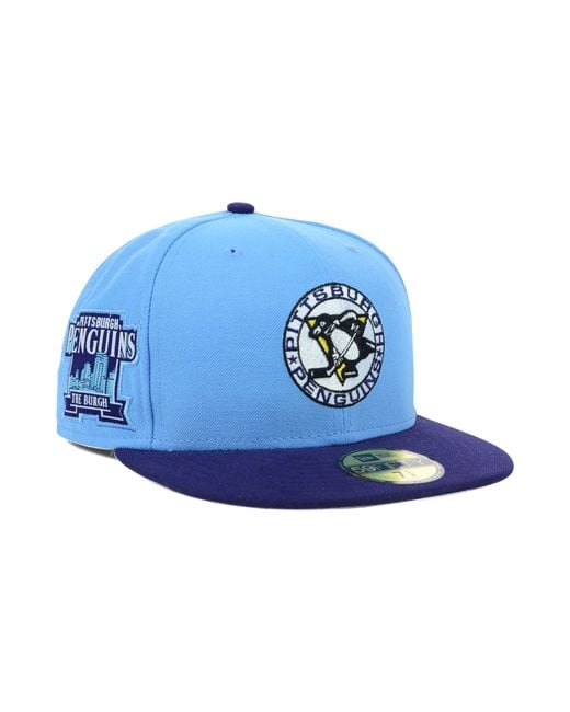 KTZ Pittsburgh Penguins Patched Team Redux 59fifty Cap in Blue for Men |  Lyst