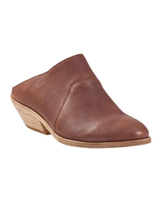 Eileen Fisher Brown Slide Mule Whiskey Leather