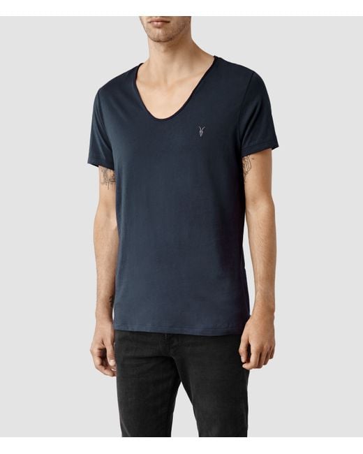 AllSaints Tonic Scoop T-Shirt in Blue for Men | Lyst Australia