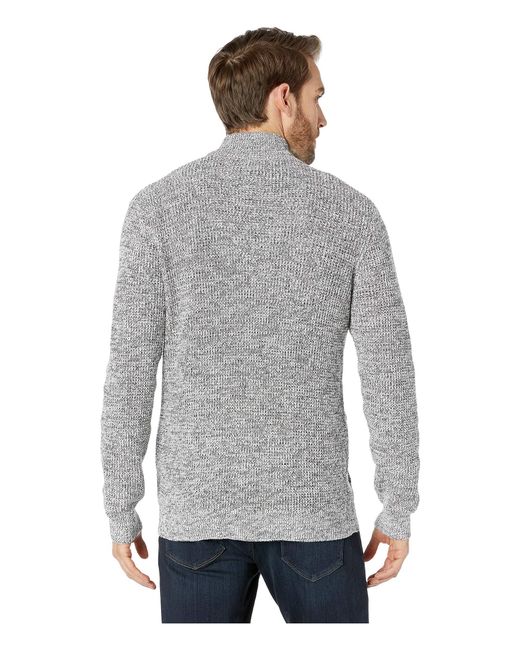 Download Lyst - Kenneth Cole Long Sleeve Zip Mock Neck Sweater in ...