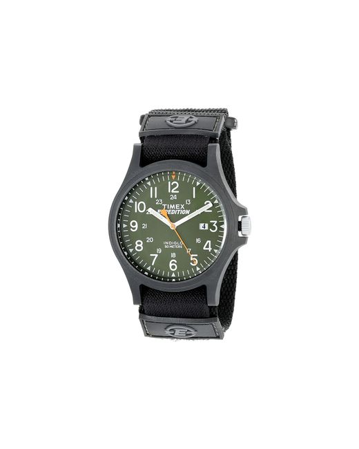 Timex Green Expedition Scout Fast Wrap Velcro Strap Watch