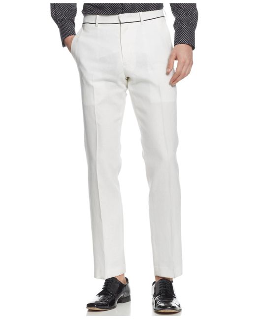 Sean John White Linen Pants for men