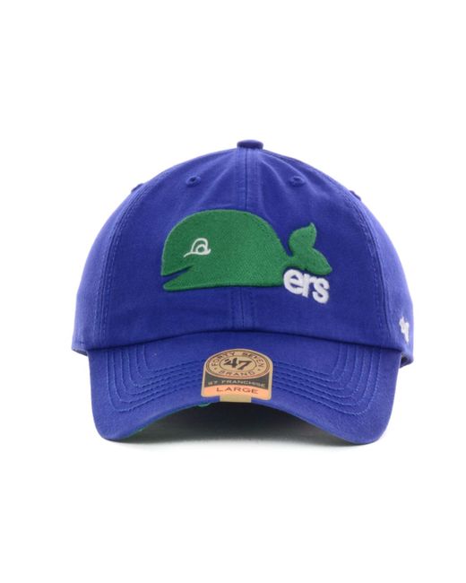 47 Brand Hartford Whalers Vintage Franchise Cap in Blue for Men Lyst