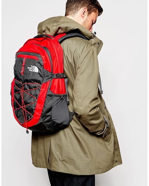 The North Face Red Borealis Backpack for men