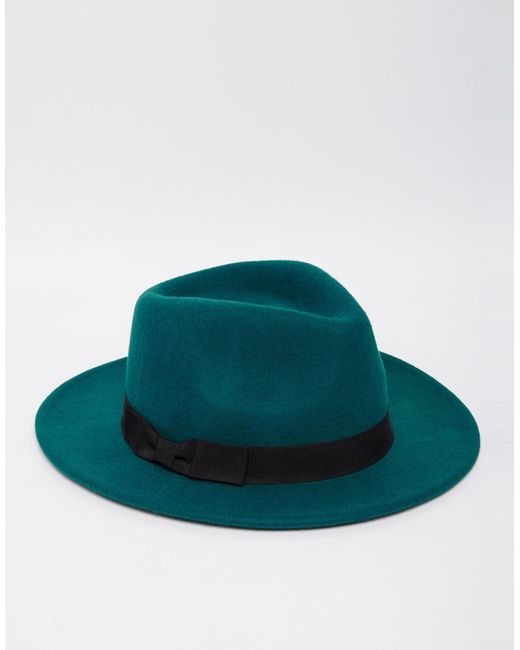 Warehouse Fedora Hat in Teal (Blue) | Lyst