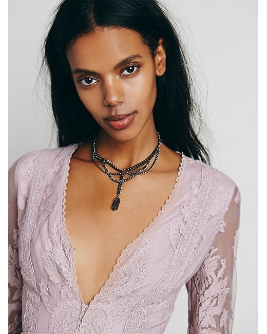 Free People Reign Over Me Lace Dress in Purple | Lyst