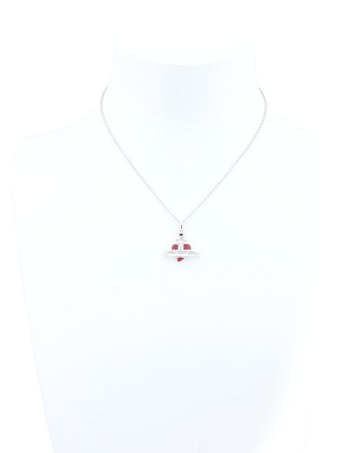 Vivienne Westwood Metallic Heart Orbit Necklace